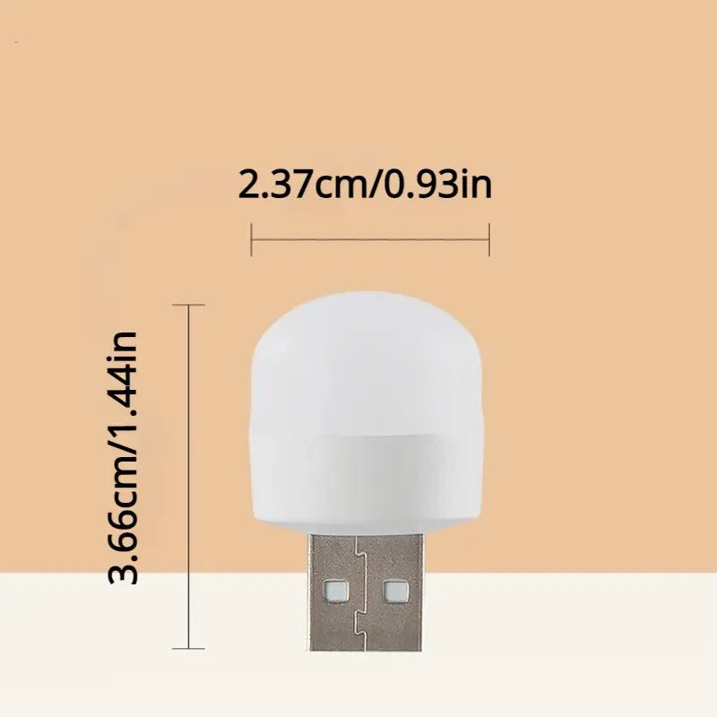 Mini Lampe LED USB Portable – Veilleuse de Voyage Compacte pour PC, Powerbank et Chargeur
