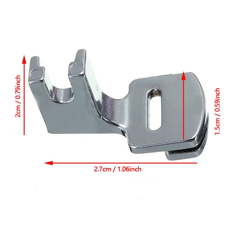 Pied Presseur Universel pour Machine à Coudre – Accessoire de Couture pour Fronces, Ourlets et Tissus Délicats