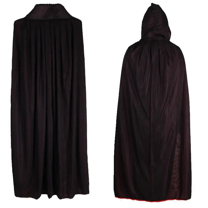 Cape de vampire noire et rouge – Déguisement Halloween adulte et enfant