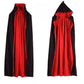 Cape de vampire noire et rouge – Déguisement Halloween adulte et enfant