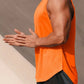 Débardeur de sport homme – Musculation & Fitness – Noir avec inscription motivante “Never Give Up