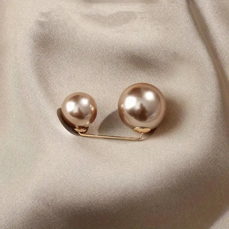 Boutons de Chemise Imitation Perle – Lot de 3 Pinces Élégantes pour Robe, Veste et Décoration de Tenue de Fête