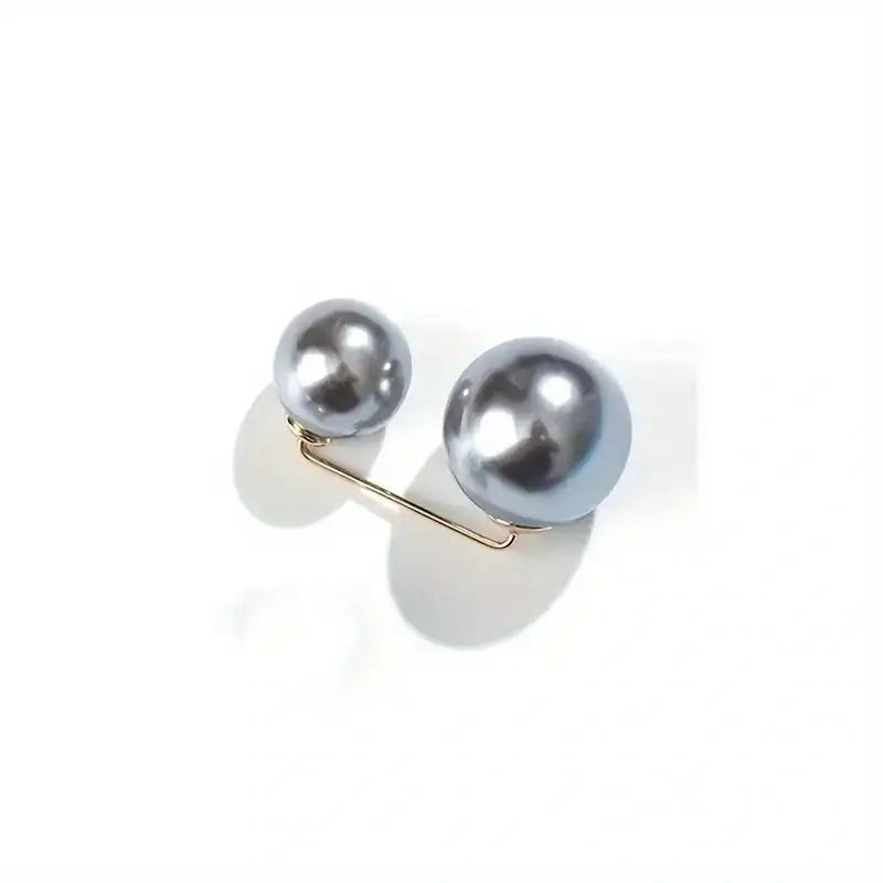 Boutons de Chemise Imitation Perle – Lot de 3 Pinces Élégantes pour Robe, Veste et Décoration de Tenue de Fête