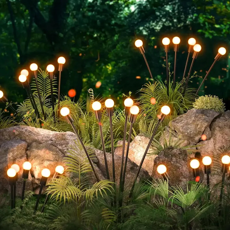 Piquets Lumineux LED Solaire pour Jardin – Éclairage Décoratif Extérieur Étanche pour Massifs, Allées et Parterres