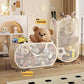 Panier de Rangement Pliable pour Chambre Bébé – Grand Bac en Maille pour Jouets, Peluches et Vêtements