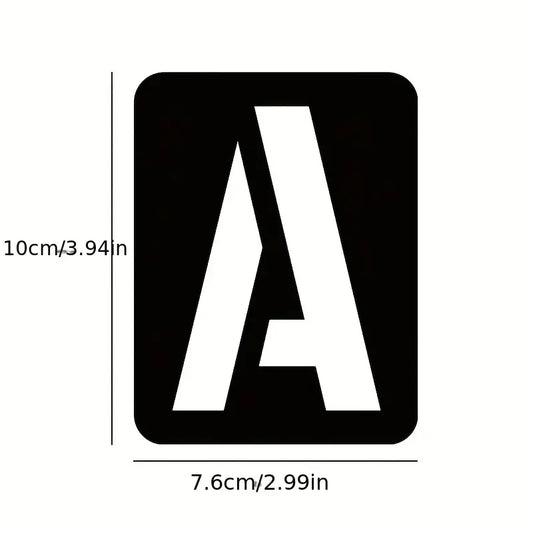 Pochoirs Alphabet et Chiffres – Gabarits de Lettres, Nombres et Symboles pour Scrapbooking, Estampage et DIY