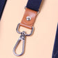 Bretelles homme avec finitions cuir – Bretelles élastiques ajustables à crochets métalliques, élégance et confort