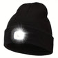 Bonnet homme LED rechargeable jaune fluo – Bonnet lumineux de sécurité pour sport et plein air