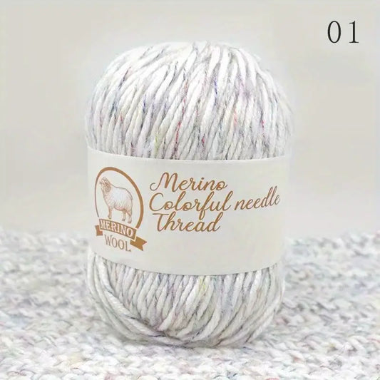 Laine Mérinos Douce Multicolore – Pelote de Fil Épais pour Tricot & Crochet Hiver