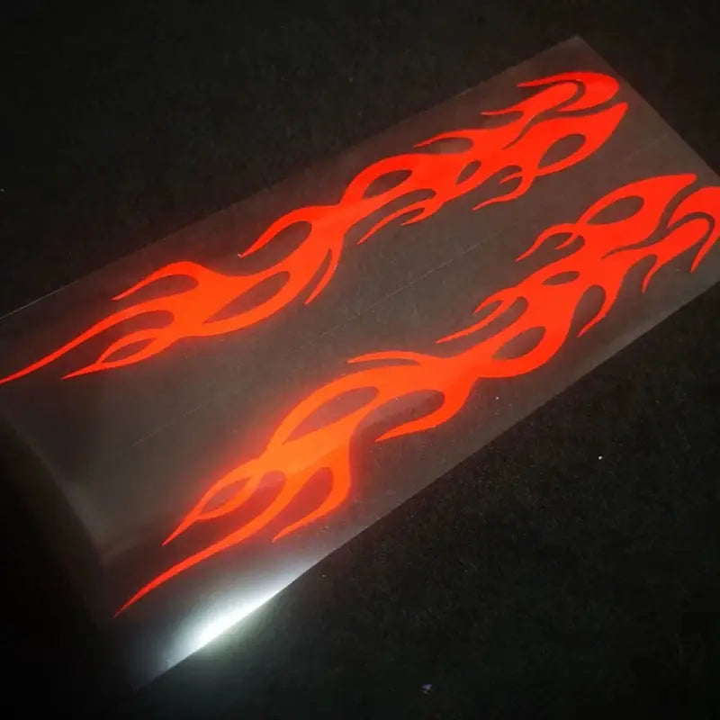 Autocollant Voiture Flammes Rouges – Sticker Décoratif Sport Tuning Universel