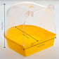 Baignoire pour oiseaux avec couvercle – Bac de bain transparent 13 cm pour oiseaux et perruches – Accessoire pratique pour l’hygiène et le bien-être des oiseaux