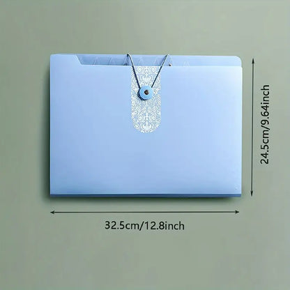 Chemise de rangement extensible avec fermeture sécurisée – Porte-documents A4 anti-perte