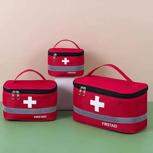 Trousse de Premiers Secours Portable en Tissu Oxford – Rangement Médical d’Urgence