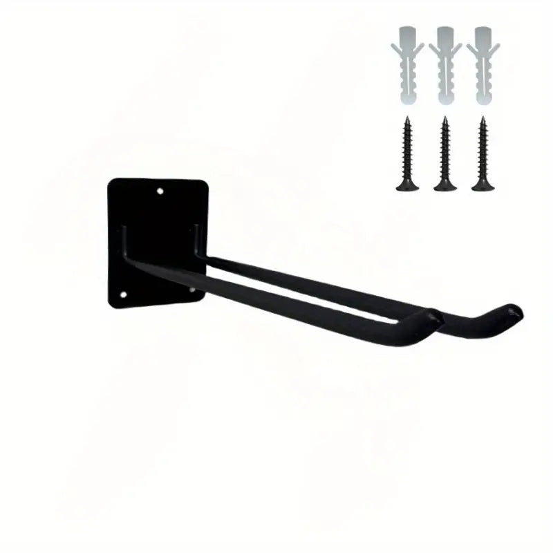 Crochet Mural Double pour Rangement de Câbles et Cordes – Support Robuste pour Atelier et Magasin