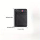Portefeuille homme en cuir noir – Porte-cartes compact avec multiples compartiments