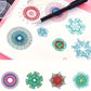 Kit Spirographe Géométrique Transparent – Outil de Dessin Créatif pour Mandalas, Motifs et Spirales Artistiques