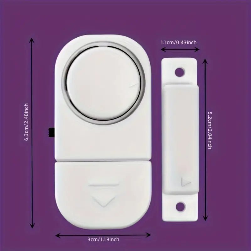 Alarme de Porte sans Fil – Capteur Magnétique Antieffraction Facile à Installer