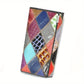 Portefeuille femme cuir multicolore – Design patchwork tendance et élégant