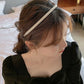 Lot de 5 serre-têtes femme perles blanches – Accessoires cheveux élégants et tendance