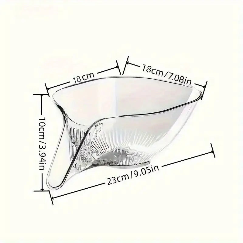 Passoire Égouttoir en Plastique avec Poignée – Panier de Rangement pour Fruits et Légumes