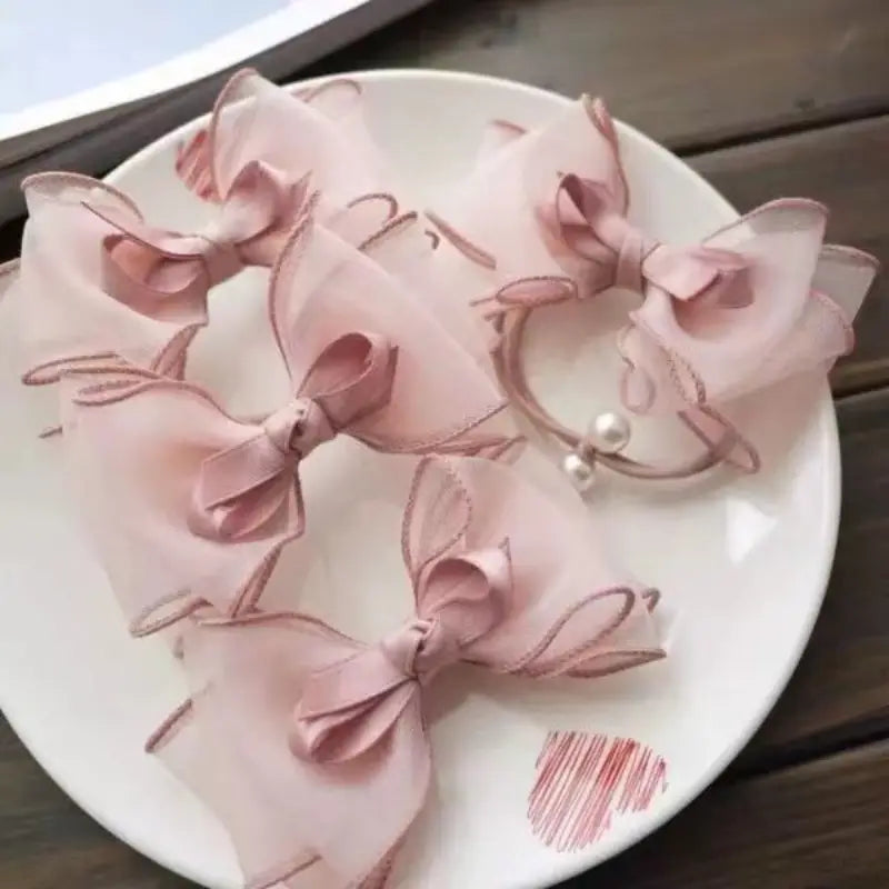 Noeuds Cadeau en Organza Rose Élégant – Accessoires d’Emballage Cadeaux, Mariage et Décoration