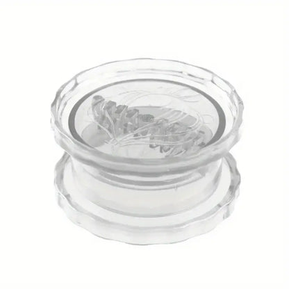 Hachoir à Ail Manuel en Plastique Transparent – Mini Broyeur Rotatif pour Ail, Gingembre et Herbes