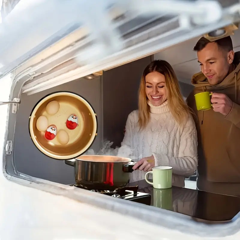 Thermomètre de Cuisson pour Œufs – Indicateur de Cuisson à Placer dans la Casserole pour Œufs Mollets, Mi-Durs ou Durs