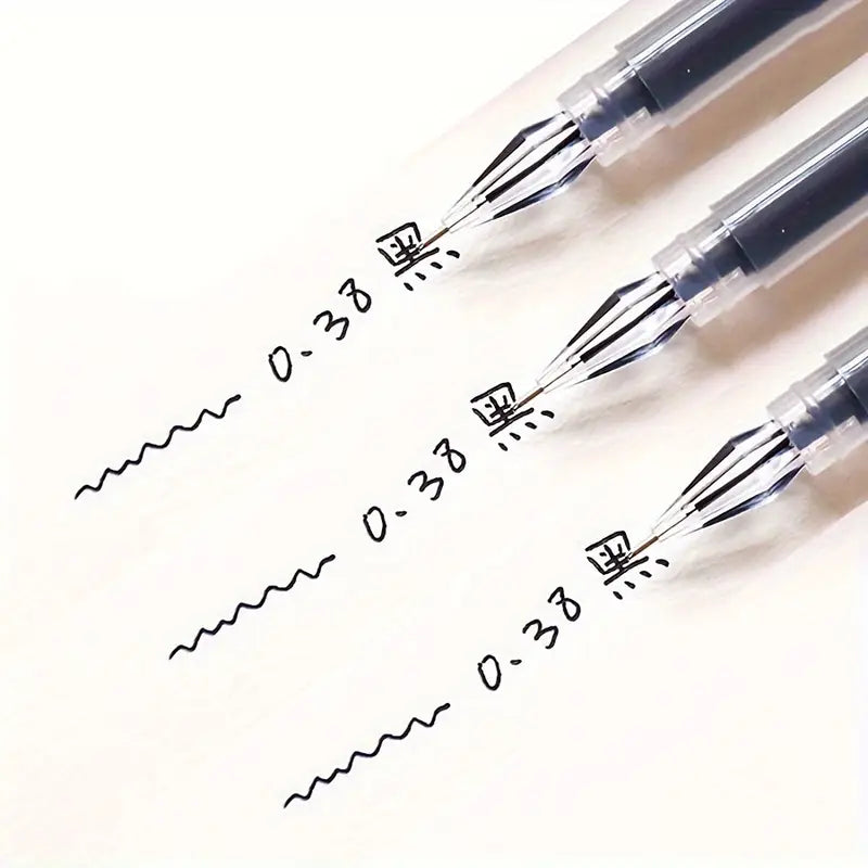 Stylos gel pointe fine 0.38 mm – Encre rouge fluide pour écriture précise et nette