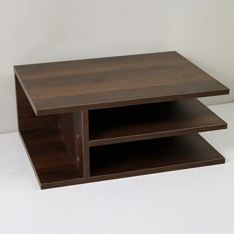 Rehausseur d’écran en bois avec rangements intégrés – Support de moniteur ou PC pour bureau organisé et ergonomique