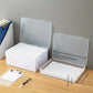 Boîte de Rangement pour Documents A4 – Classeurs Plastique Transparente avec Couvercle et Poignée