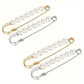 Épingle de sûreté femme élégante avec perles blanches – Accessoire chic pour vêtements et manteaux