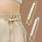 Épingle de sûreté femme élégante avec perles blanches – Accessoire chic pour vêtements et manteaux