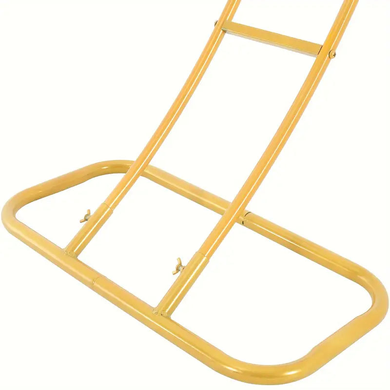 Support de Hamac Métallique Jaune Structure Solide pour Jardin, Terrasse et Balcon