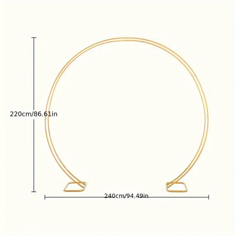 Support de Hamac Métallique Jaune Structure Solide pour Jardin, Terrasse et Balcon