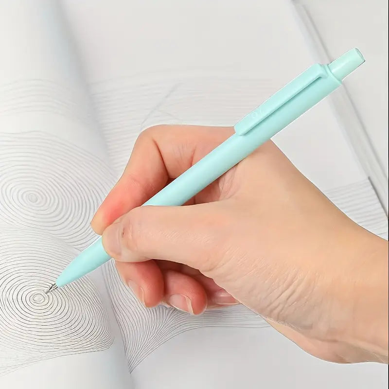 Stylo bille à encre noire  – Design minimaliste pastel pour écriture fluide et précise