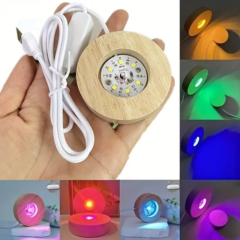 Spot LED Encastrable USB avec Finition Bois – Éclairage d’Ambiance Moderne pour Cuisine, Dressing et Bureau