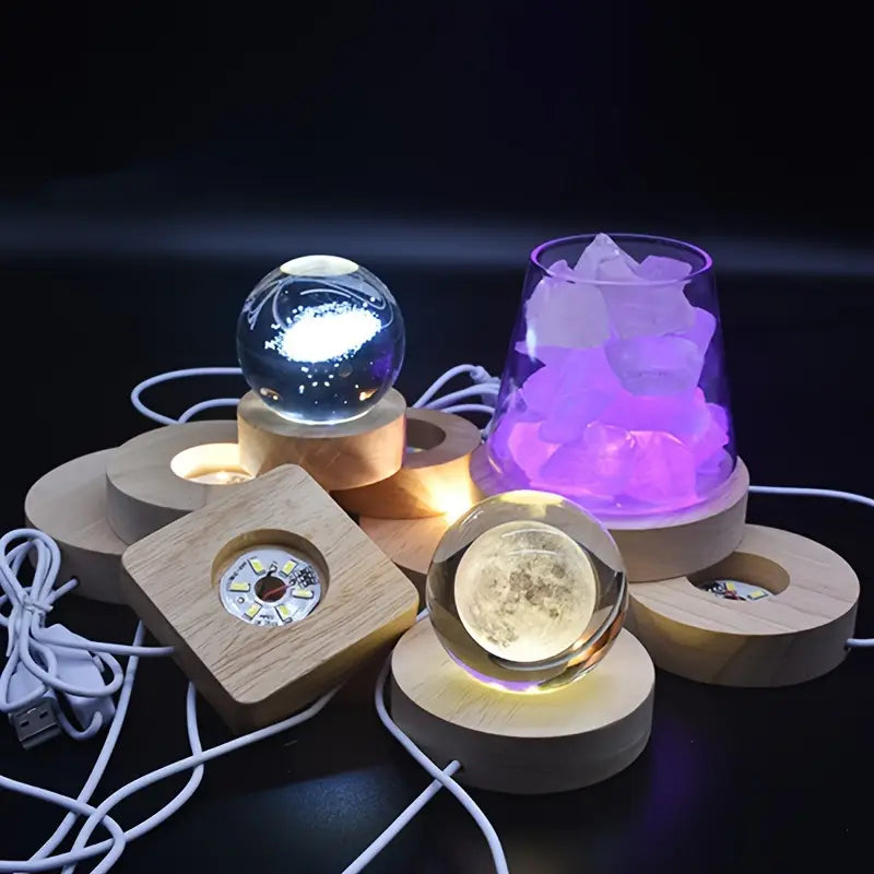 Spot LED Encastrable USB avec Finition Bois – Éclairage d’Ambiance Moderne pour Cuisine, Dressing et Bureau