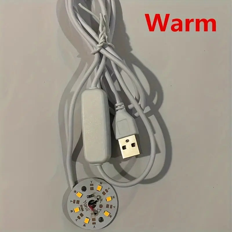 Spot LED Encastrable USB avec Finition Bois – Éclairage d’Ambiance Moderne pour Cuisine, Dressing et Bureau