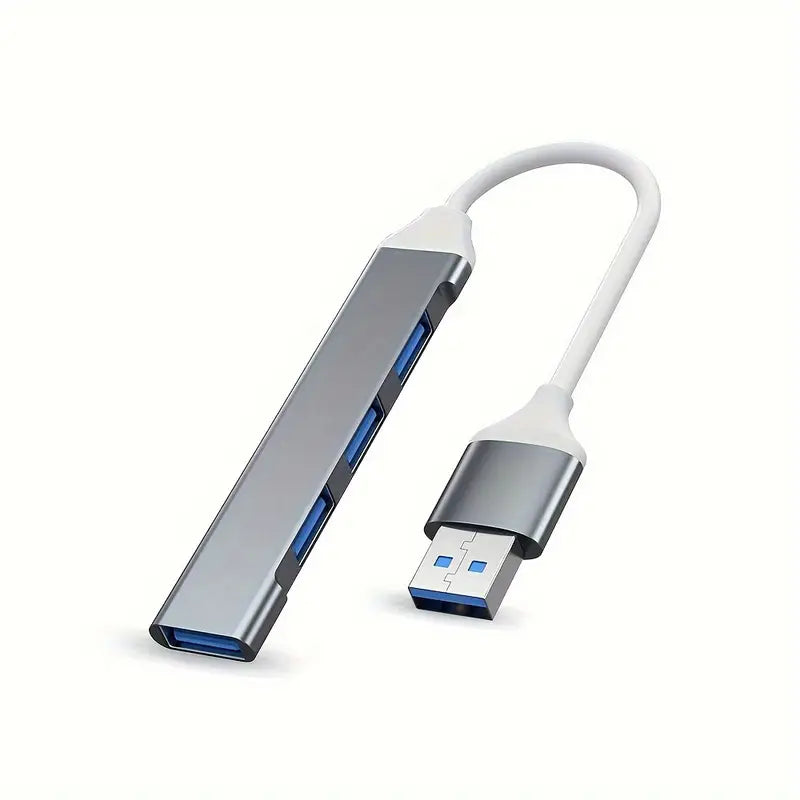 Hub USB 3.0 4 Ports Haute Vitesse – Adaptateur Multiprise Compact pour Ordinateurs et Accessoires