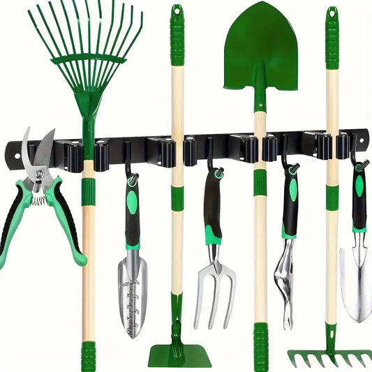 Kit Complet d’Outils de Jardinage avec Support Mural – Ensemble Multifonction pour Plantation, Entretien et Rangement
