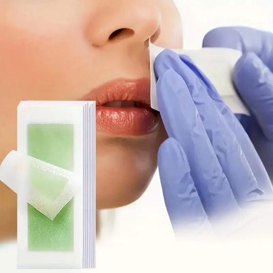 Bandes de Cire Visage Prêtes à l’Emploi – Épilation Douce Lèvre Supérieure et Zones Sensibles