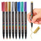 Feutres Métalliques Multicolores – Lot de Stylos à Encre Brillante pour Scrapbooking, DIY, Carterie et Dessin