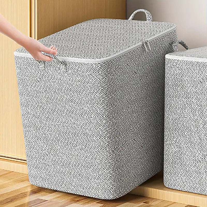 Boîte de rangement pliable avec couvercle – Grande capacité 30L à 220L pour vêtements, jouets et organisation maison