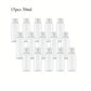 Lot de 15 flacons rechargeables 30, 50, 100ml – Pots de toilette bébé transparents pour voyage et soins
