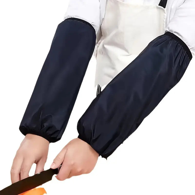 Manches de Protection Imperméables en Tissu Oxford – Sécurité et Hygiène pour Travaux en Cuisine
