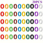 Lot de 10/20/30 Anneaux Colorés pour Porte-Clés – Marqueurs de Clés Pratiques et Résistants en Plastique