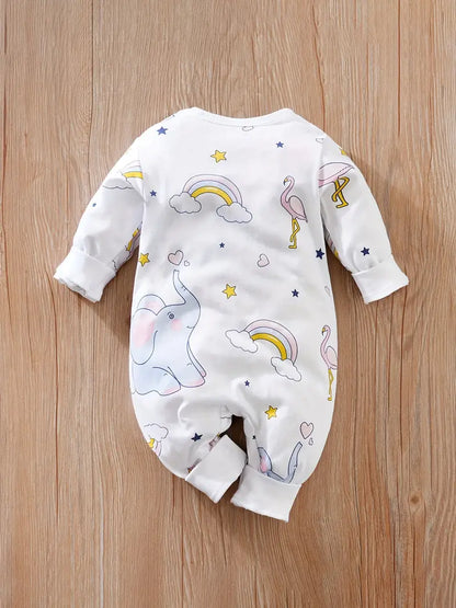 Body Bébé en Coton à Manches Longues – Grenouillère Grise Motif Koala Mignon