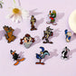 Lot de 9 Broches Enfant Dessins Animés – Boutons Fantaisie Looney Tunes et Scooby-Doo