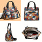 Sac à main femme patchwork multicolore  Style géométrique moderne et tendance