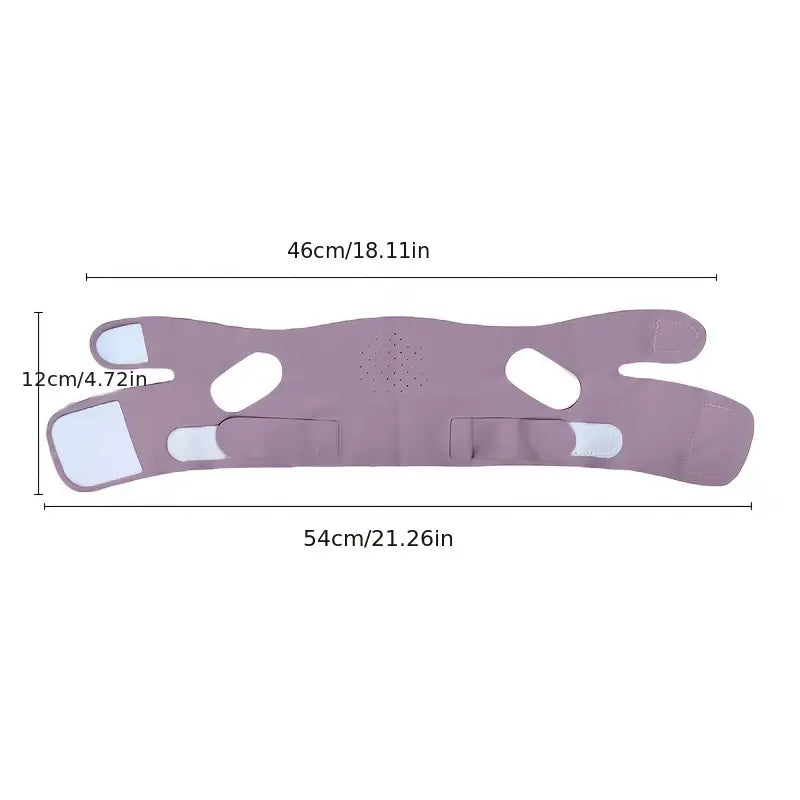 Bande Raffermissante Visage V-Lift – Masque de Maintien Anti-Double Menton, Remodelant et Réutilisable